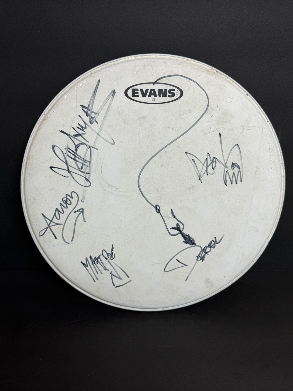 Degrasso, Sorum, & More Heavy Metal Autograph Drumhead Guns n Roses Alice Cooper